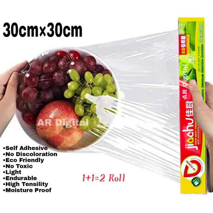 PE Food Wrap Plastic Wrapping Roll 30*30cm 2 pcs