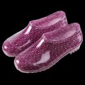 Low-Top Waterproof Shoes Shallow Mouth Rain Shoes Rain Boots Korean Floral Home Rubber Shoes Crystal Shoe Cover Women's Short Fashion. 