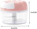 Mini Garlic Chopper, Portable Food Chopper, Garlic Press for Chop Onion, Ginger, Vegetable, Pepper, Spice, Meat, Baby Food, Food Processor.