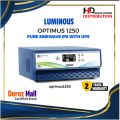 LUMINOUS OPTIMUS 1250 WITH 200A SAIF POWER BATTERY FULL SET COMBO.