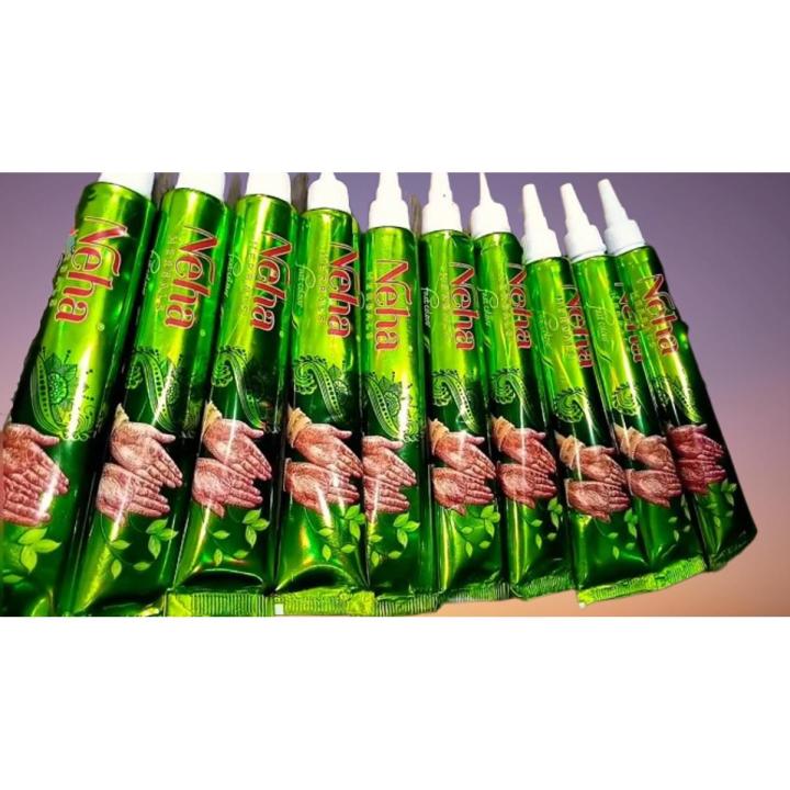 Indian Neha Herbal Colour Mehedi (10 tube)