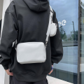 Simple Style Small Shoulder Bags Solid Color Pu Leather Wide Strap Crossbody Bag Purse Mini Cute Earphone Lipstick Purses. 