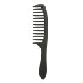 Wide Tooth Comb Detangling Hair Wide Comb Round Teeth Hairdress Comb Carbon Antistatic Comb Pro Salon Dyeing Styling Tools.