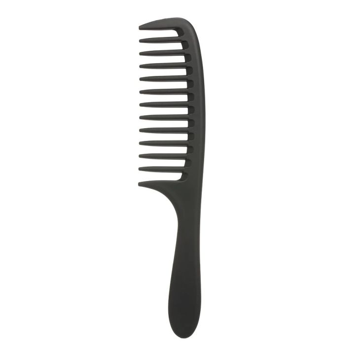 Wide Tooth Comb Detangling Hair Wide Comb Round Teeth Hairdress Comb Carbon Antistatic Comb Pro Salon Dyeing Styling Tools