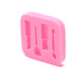 Makeup Tools Lipstick Nail Polish Chocolate Party DIY Fondant Cake Decor Mold.