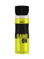 International UAE product Body spray party scent Havex GAME ON used for male- 200 ml.