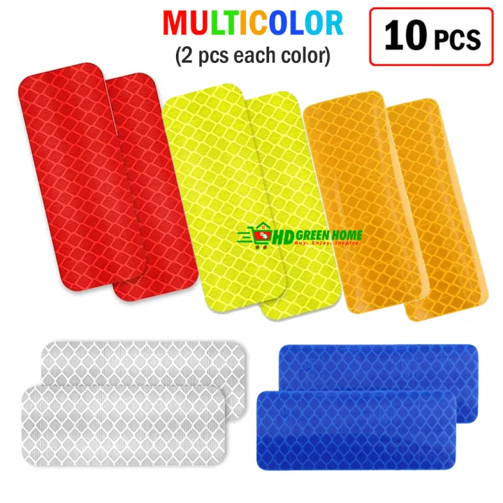 10%20pcs%20x%20Rectangular%20Reflective%20Sticker%20Car%20Bumper%20Safety%20Reflective%20Stickers%20-%20Image%202