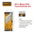 6Pcs Set METAL HSS Twist Drills Bit Set 2mm 3mm 4mm 5mm 6mm 8mm Twist Drill Bits 2-8mm Hex Shank Drive Quick Change High Speed For Drill Machine Chuck. 