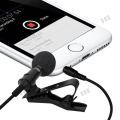 3.5mm Jack Microphone Tie Clip-on Lapel Microphone for Mobile Phone.