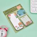 Strawberry-themed sticky notes Colorful Kawaii Rabbit bear design sticky notes 3x3 N Times Sticky bookmark for Office supplies School supplies Daily reminder Gift for kids Journal planner. 