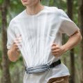 Portable Waist Fan Ice Compress Belt Fan USB Rechargeable Cooling Fan Support 3-Levels Wind Speed for Outdoor Workers Camping Hiking Fishing Running.