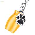Urn Keychain Pet Ash Urn Cylinder Container.