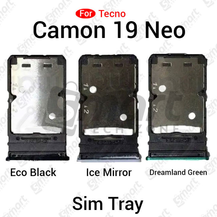 Tecno Camon 19 Neo CH6i Dual SIM Tray Replacement Slot Holder with Opening Needle (Sim Ejector)