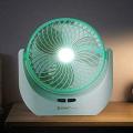 JY SUPER Portable Led Light With Mini Fan Charging Protection Strong Wind Fan With USB Port - Rechargeable Mini Fan. 