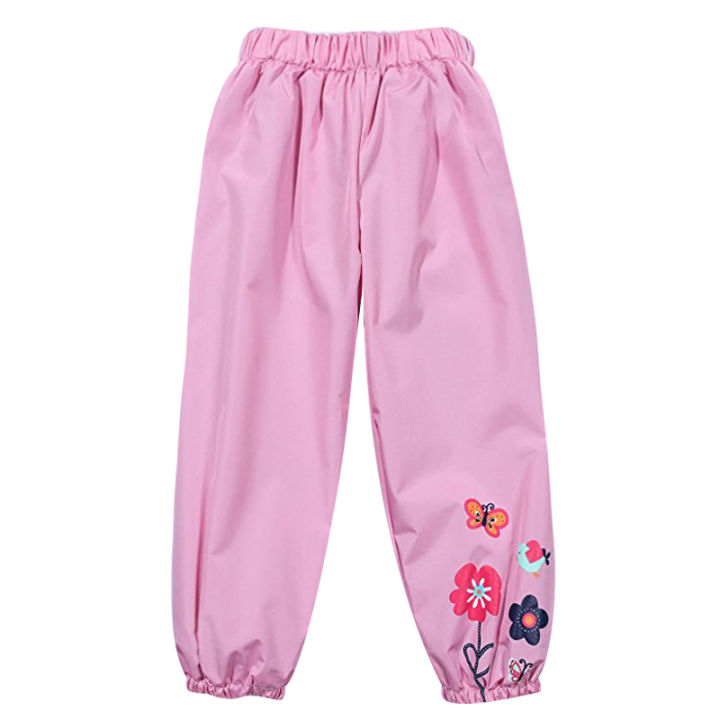 New Spring Autumn Waterproof Trousers for Girls Fashion Children's