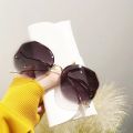 Sunglasses Women 2022 Fashion Tea Gradient Ocean Water Cut Trimmed Lens Metal Curved Temples Sun Glasses Cycling Female UV400.