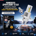 8S Motorcycle LED Headlight (2 Piece)  H4 45W 8000LM High Beam 5000LM Low Beam 12000RPM  Per Bulb Cooling Fan IP67 Waterproof Plug and Play for Motorcycle and Car 2 Year Warranty. 