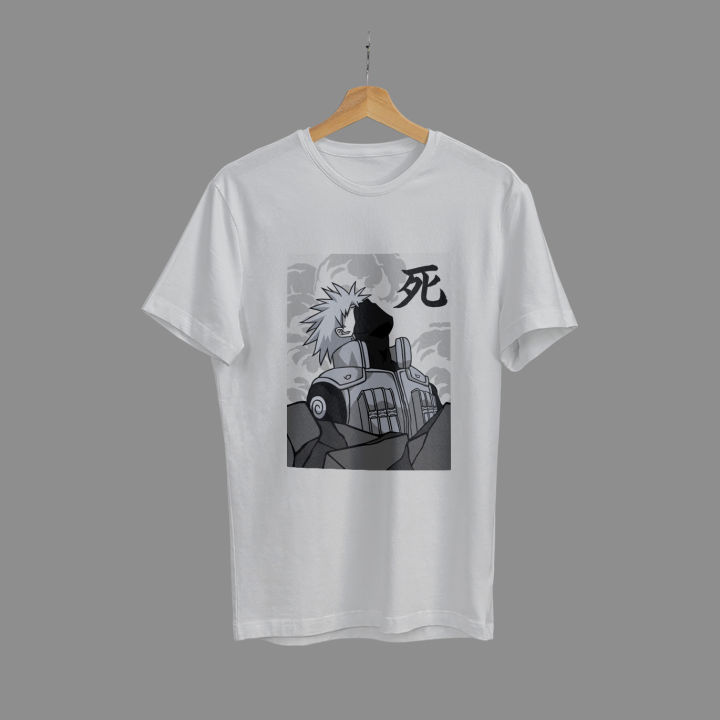 Stylish - Modern Vibe - Superb Quality - Naruto Kakashi Hatake White Anime T-Shirt - T Shirt - Trend and Needful - Well Inspired & Crafted