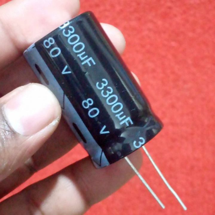 3300uF 80V Capacitor RADIAL Electrolytic Capacitor 3300uF Capacitor 80V 3300uF Radial Polarized Aluminum Electrolytic Capacitors 2 Pin Leads