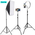 Photographic Lighting Stand Fill Light Stand Adjustable Tripod Suit For Ring Light With 1/4 Screw Ring Lamp Softbox Ringlight. 