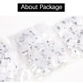500Pcs Clothing Size Label Black Text White Garment Clothes T Shirt Dress Cloth Fabric Label Tag XS S M L XL 2XL 3XL 4XL 34*12mm Amour zii. 
