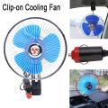 12V Clip-On Car Fan / 12V DC Fan / 12V Solar Fan / 12V CLIP-ON CAR FAN Portable Mini Vehicle Dashboard 8 Inch. 