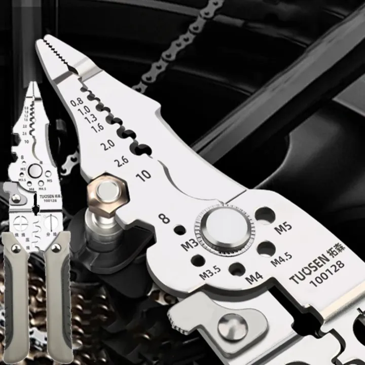 New%209%20in%201%20Wire%20Stripper%20Wire%20Cutting%20Pliers%20Stainless%20Steel%20Wire%20Stripping%20Pliers%20Automatic%20Wire%20Stripper%20Adjustable%20Multifunctional%20Crimper%20Cable%20Pliers%20-%20Image%204