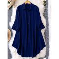 Solid Color China Linen Kurti for Women. 