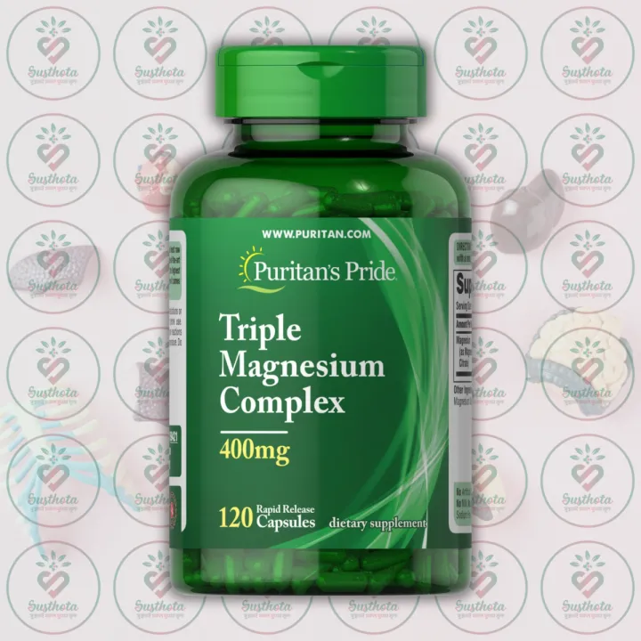 Puritan's Pride Triple Magnesium Complex – 400 mg – 120 Rapid Release ...