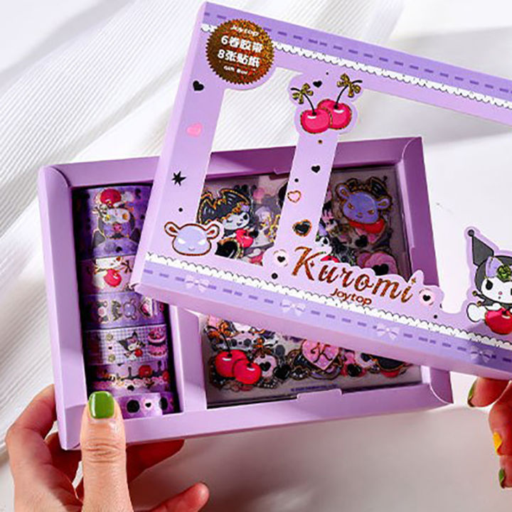 Cartoon%20Handbook%20Set%20Cute%20Cartoon%20Stickers%20Tape%20Diy%20Decorative%20Handbook%20Material%20GJCUTE%20-%20Image%208