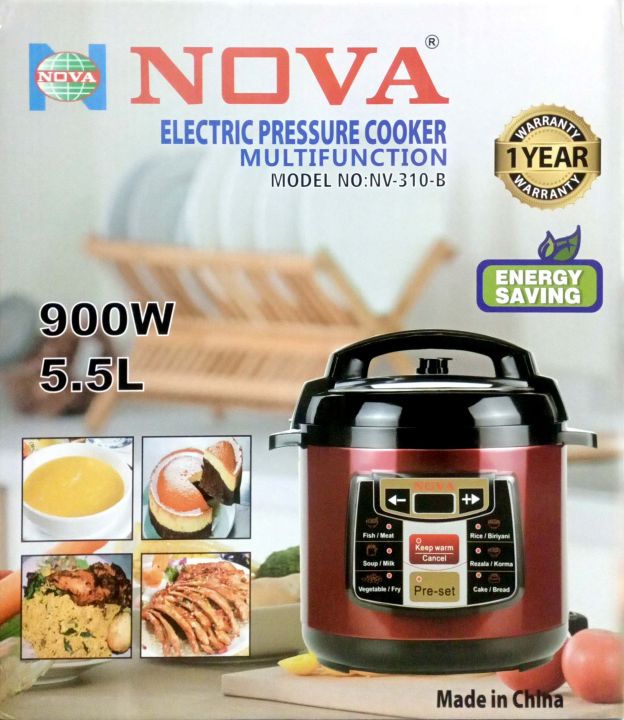 Nova Electric Cooker NOVA L Electric Pressure Cooker NV 310-B
