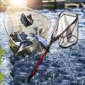 Telescopic Fishing Landing Net with Telescoping Pole Handle Folding Fish Net.