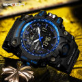 Sanda Men's Watches 50M Waterproof Quartz Wristwatch Sport Military LED Digital Watch for Male Relogios Masculino 3169. 