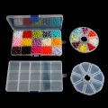 Transparent Plastic Nail Art Decorations Container 28 Grids Clear Plastic Organizer Box Empty Earring Storage Organizer Display Case Storage Container Jewelry Box.