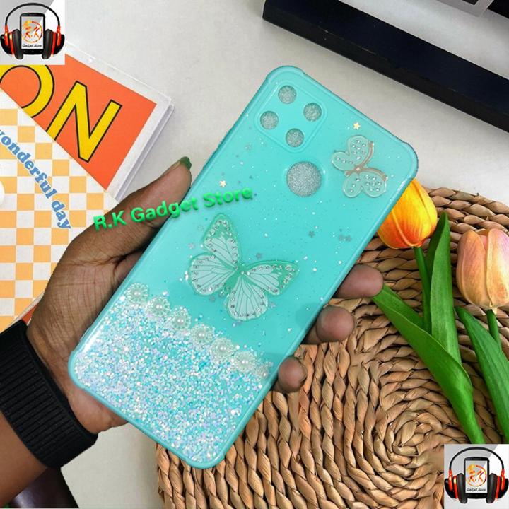 For Realme C12 Narzo 20 Narzo 30A Phone Case Girls Sparkle