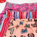 Teen Girl Floral Printed Mid Rise Elastic Waist Beach Shorts From Levin. 