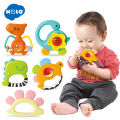 Hola Baby Rattles Set Baby Teethers Set for Newborn Baby Toddler Toy Gift Set. 