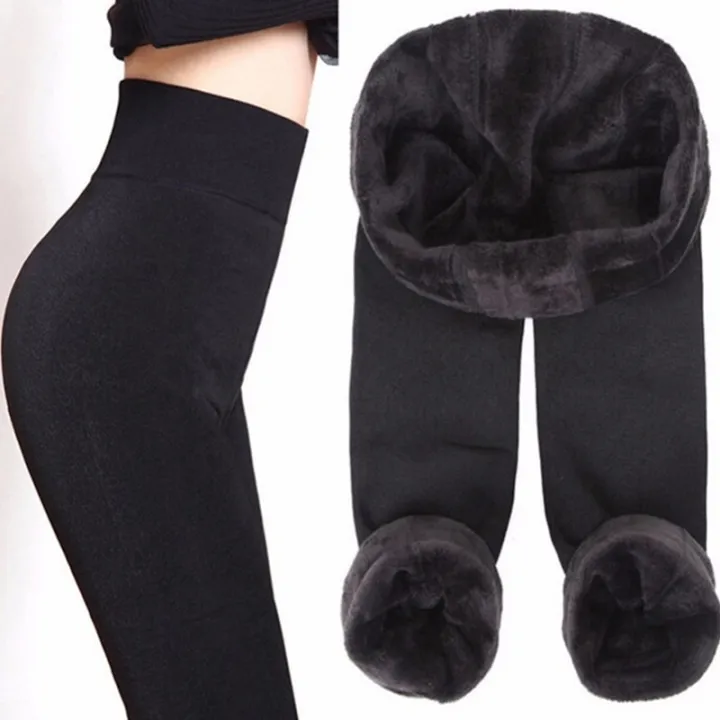 Solid%20Color%20Women%20Winter%20Velet%20Trousers%20Female%20High%20Elastic%20Warm%20Nine%20Pants%20Ladies%20High%20Waist%20Slim%20Leggins%20-%20Image%203