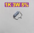 5Pcs 3W 1K Ohm Resistor Metal Oxide Film Resistors Flameproof Power 3 Watt 1K Ohm Metal Oxide Resistors 5% Tolerance Passive Components. 