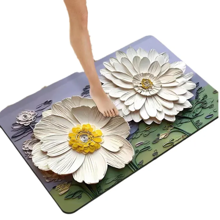 Daisy%20diatom%20mud%20bath%20absorbent%20floor%20mat%20home%20door%20mat%20bathroom%20door%20anti-slip%20quick-dry%20foot%20mat%20drain%20mat%20-%20Image%205