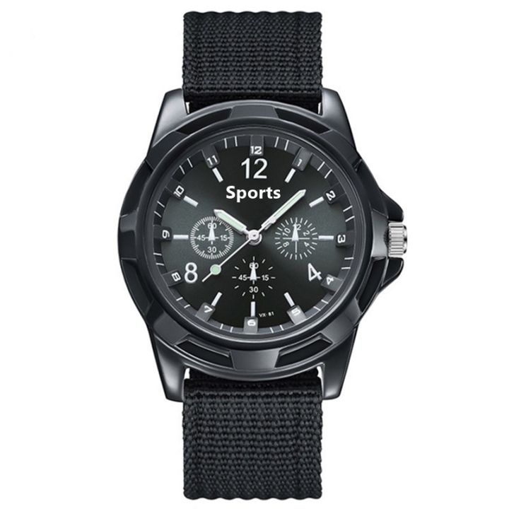 Fabric Canvas Strap Casual Cool Sport Round Dial Wrist Watch for men - Watch For Men - Watch - Watch For Men - Watch - ঘড়ি