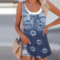 Summer Top O-neck Female Summer Heart to Heart Print Vest. 