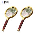 60mm/70mm/80mm 10X Handheld Magnifier Reading Magnifying Glass High Clarity Loupe For Jewelry Identification Newspaper Book Maps.