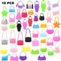 【Serendipity party】New Arrive Fashion 75 Items/lots = 15 Dolls Clothes Dresses 10 Shoes 10 Handbags 40 Doll Accessories For Barbie Dressing Game. 