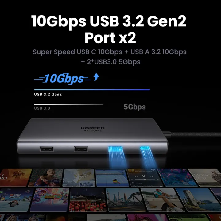 UGREEN%20USB%20C%20Hub,%209-in-1%20USB%20C%20Dock%20with%204K@60Hz%20HDMI,%20100W%20PD,%2010Gbps%20USB-C%20and%20USB-A%20Data%20Ports,%20Ethernet%20and%20SD/TF%20Card%20Slots%20for%20MacBook%20Air%20M1/M2,%20iPad%20Pro,%20Surface,%20XPS,%20ThinkPad%20-%20Image%202
