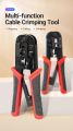 Vention RJ45 Crimping Tool Network Cable Crimper Cutting Tools Kits Crimping Stripper Punch Down RJ45 RJ12 RJ11 Ethernet Cable. 