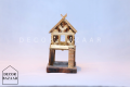 Small House Showpiece, L-9", H-7" Bamboo, Wood, House Showpiece. 