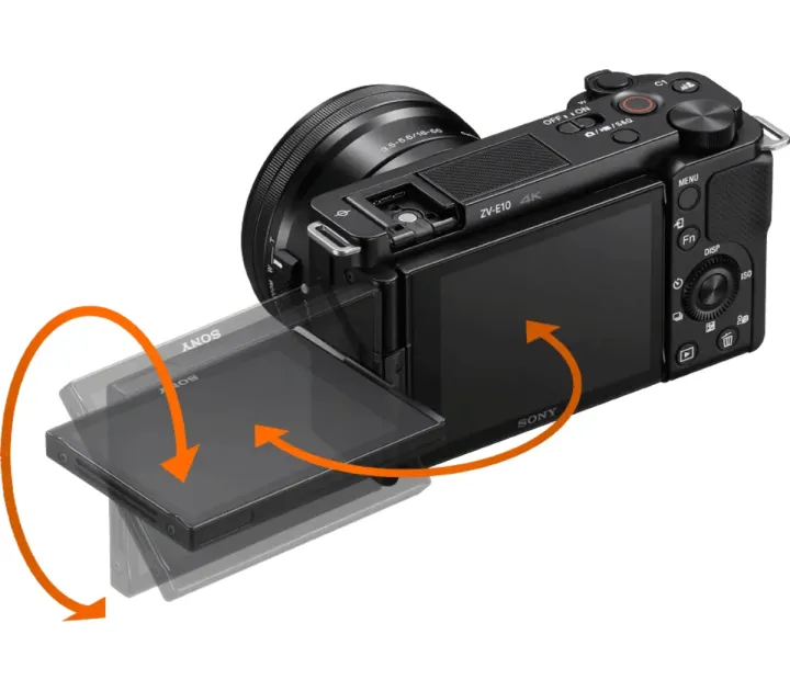 Sony%20ZV-E10%20Mirrorless%20Camera%20(Body%20Only,%20Black)%20-%20Image%203
