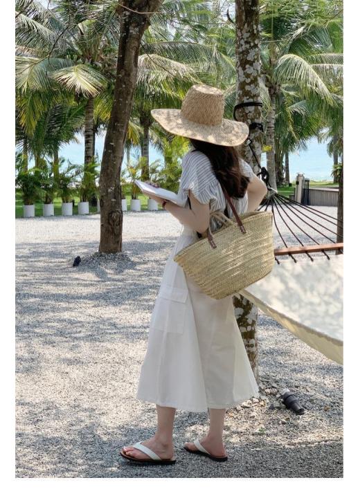 French%20Style%20Blue%20and%20White%20Vertical%20Stripes%20Shoulder%20Short%20Sleeve%20Shirt%20Women's%20Summer%20Shirt%20Cardigan%20Outer%20Wear%20Small%20Flying%20Sleeve%20Top%20Summer%20-%20Image%204