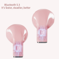 Wireless Bluetooth 5.3 Earphones Heart Shaped TWS Heart Shaped In-Ear Earbuds Couple Earphones Gamer Earphones Black.